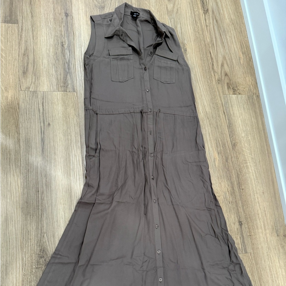 Wet Seal Taupe Sleeveless Maxi Dress